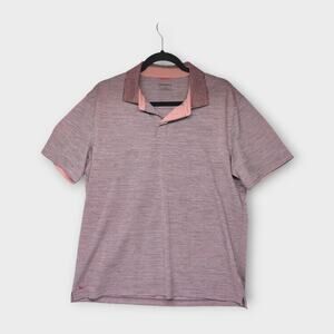 Mens UNTUCKit Purple Short Sleeve Polo Shirt Size Large